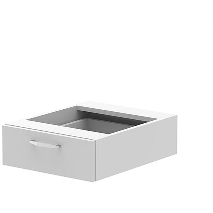 Impulse 1 Drawer Fixed Pedestal, White Impulse 1 Drawer Fixed Pedestal, White