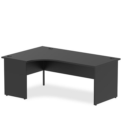 Impulse 1800mm Corner Desk, Left Hand, Panel End Leg, Black Impulse 1800mm Corner Desk, Left Hand, Panel End Leg, Black