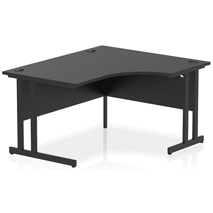 Impulse 1400mm Corner Desk, Right Hand, Black Cantilever Leg, Black Impulse 1400mm Corner Desk, Right Hand, Black Cantilever Leg, Black