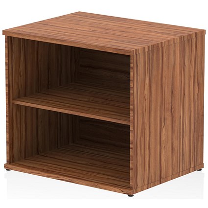 Impulse Desk High Bookcase, 1 Shelf, Walnut