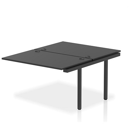 Impulse Bench B2B Ext Kit 1200 Black Frame Office Bench Desk Black