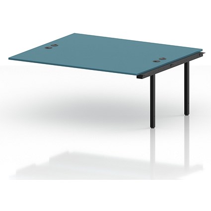 Impulse Bench B2B Ext Kit 1800 Black Frame Office Bench Desk Dark Teal