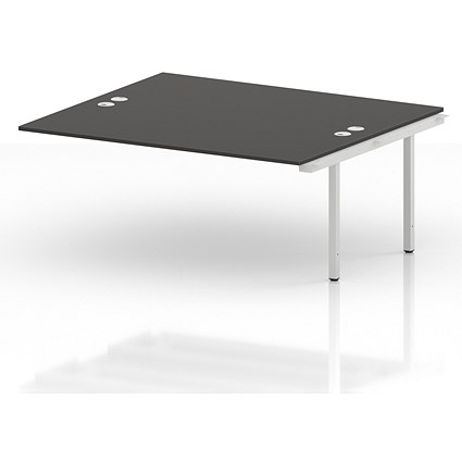 Impulse Bench B2B Ext Kit 1800 White Frame Office Bench Desk Carbon Grey