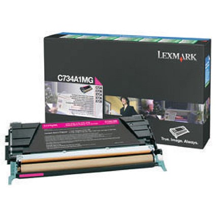 Lexmark C734A1MG Magenta Laser Toner Cartridge