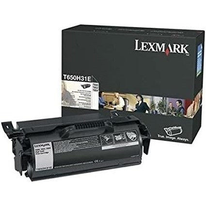 Lexmark T650 25K Toner Cartridge High Yield Black T650H31E