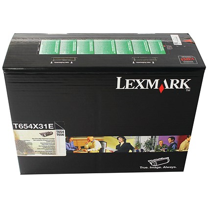 Lexmark T654 Black Extra High Yield Toner Cartridge 0T654X31E