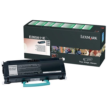 Lexmark E260A11E Black Laser Toner Cartridge Lexmark E260A11E Black Laser Toner Cartridge
