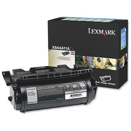Lexmark X644A11E Black Laser Toner Cartridge