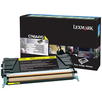 Lexmark Yellow Return Programme 7K Toner Cartridge C746A1YG