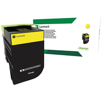 Lexmark Yellow Return Programme 3K Toner Cartridge 70C2HY0