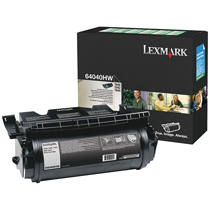 Lexmark T640 21K Toner Cartridge High Yield Black 64040HW