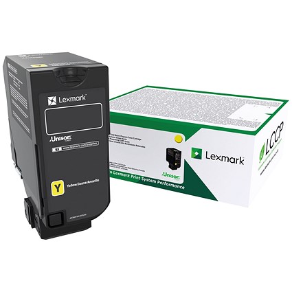 Lexmark CS/CX725 Corporate 12K Toner Cartridge High Yield Yellow 74C2HYE