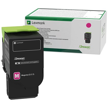 Lexmark Magenta Return Programme 1.4K Toner Cartridge 78C20M0