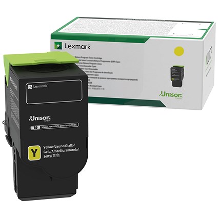 Lexmark CS/CX42x Return Programme 1.4K Toner Cartridge Yellow 78C20Y0