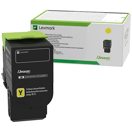 Lexmark Yellow Extra High Yield Corporate Toner Cartridge 78C2XYE