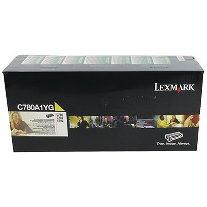 Lexmark C780A1YG Yellow Laser Toner Cartridge