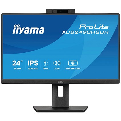 iiyama ProLite XUB2490HSUH-B2 Monitor 24in + Camera/Mic