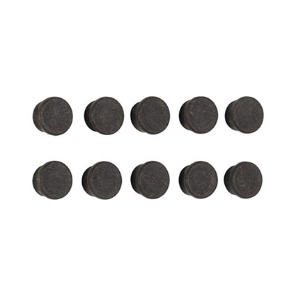Bi-Office Biofusion Coconut Magnets, 10mm, Brown, Pack of 10