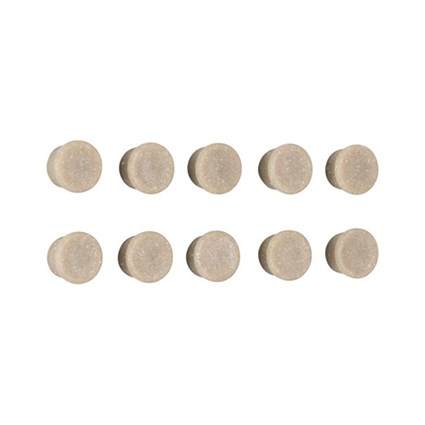 Bi-Office Biofusion Bivalves Magnets, 10mm, Beige, Pack of 10