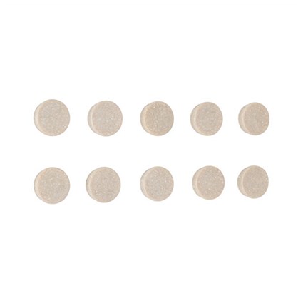 Bi-Office Biofusion Bivalves Magnets, 15mm, Beige, Pack of 10