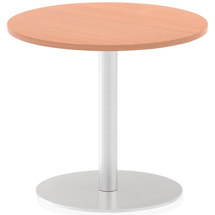 Italia Poseur Circular Table, 600mm Diameter, Beech