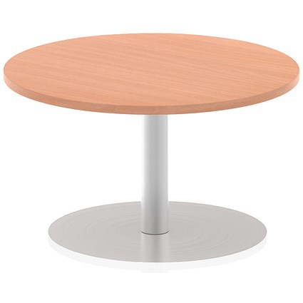 Italia Poseur Round Table, 800mm Diameter, 475mm High, Beech