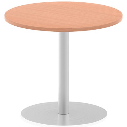 Italia Poseur Circular Table, 800mm Diameter, Beech