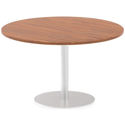 Italia Poseur Circular Table, 1200mm Diameter, Walnut