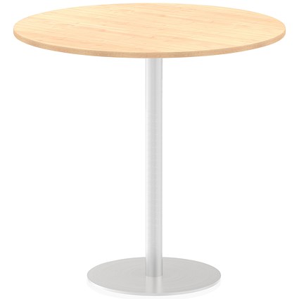 Italia Poseur Round Table, 1200mm Diameter, 1145mm High, Maple