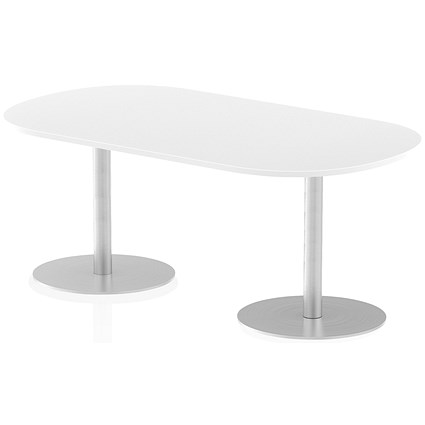 Italia Poseur Boardroom Table, 1800mm Wide, White Italia Poseur Boardroom Table, 1800mm Wide, White