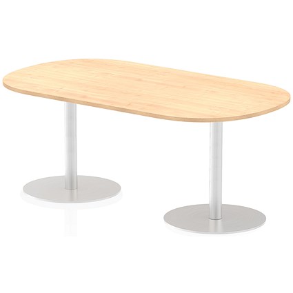 Italia Poseur Boardroom Table, 1800mm Wide, Maple