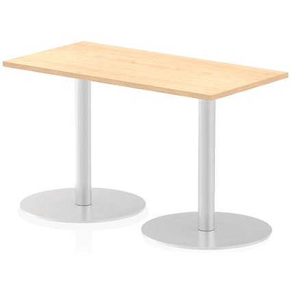 Italia Poseur Rectangle Table 1200mm Wide, 600mm Deep, Maple