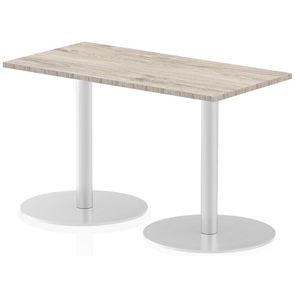 Italia Poseur Rectangle Table 1200mm Wide, 600mm Deep, Grey Oak Italia Poseur Rectangle Table 1200mm Wide, 600mm Deep, Grey Oak