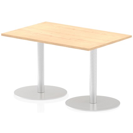 Italia Poseur Rectangle Table 1200mm Wide, 800mm Deep, Maple