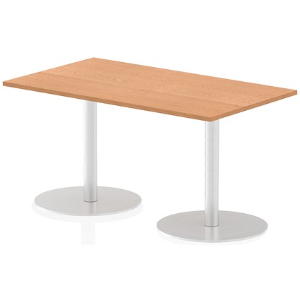 Italia Poseur Rectangle Table 1400mm Wide, 800mm Deep, Oak