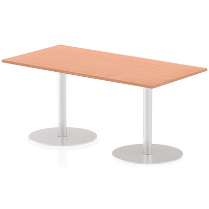 Italia Poseur Rectangle Table 1600mm Wide, 800mm Deep, Beech