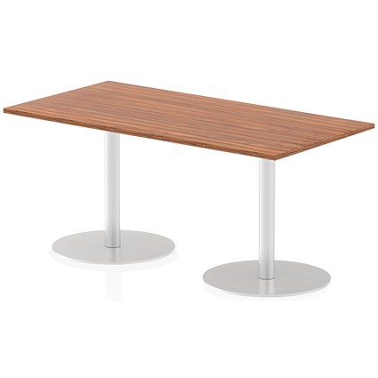 Italia Poseur Rectangle Table 1600mm Wide, 800mm Deep, Walnut Italia Poseur Rectangle Table 1600mm Wide, 800mm Deep, Walnut