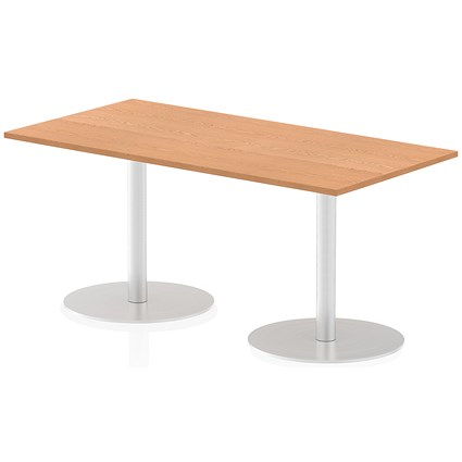 Italia Poseur Rectangle Table 1600mm Wide, 800mm Deep, Oak