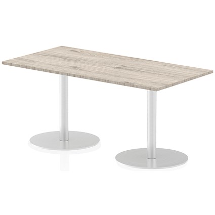 Italia Poseur Rectangle Table 1600mm Wide, 800mm Deep, Grey Oak Italia Poseur Rectangle Table 1600mm Wide, 800mm Deep, Grey Oak