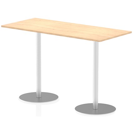 Italia Poseur Rectangular Table, W1800 x D800 x H1145mm, Maple