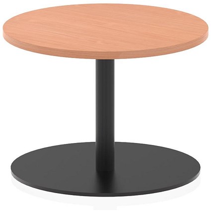 Italia Poseur Round Table, 600mm Wide, 475mm High, Beech Italia Poseur Round Table, 600mm Wide, 475mm High, Beech