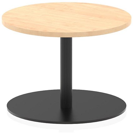 Italia Poseur Round Table, 600mm Wide, 475mm High, Maple Italia Poseur Round Table, 600mm Wide, 475mm High, Maple
