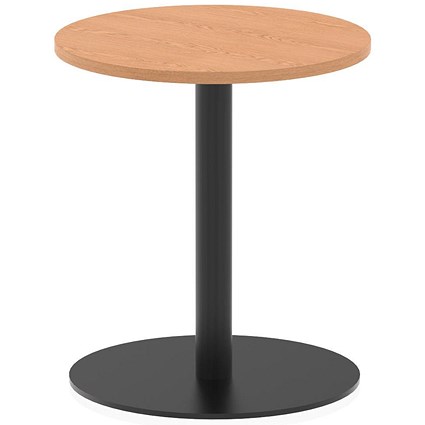 Italia Poseur Round Table, 600mm Wide, 720mm High, Oak Italia Poseur Round Table, 600mm Wide, 720mm High, Oak