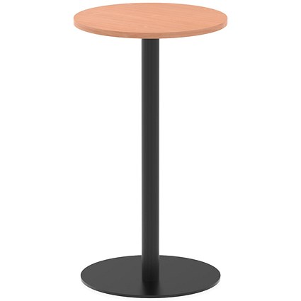 Italia Poseur Round Table, 600mm Wide, 1145mm High, Beech Italia Poseur Round Table, 600mm Wide, 1145mm High, Beech