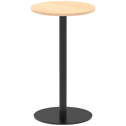 Italia Poseur Round Table, 600mm Wide, 1145mm High, Maple