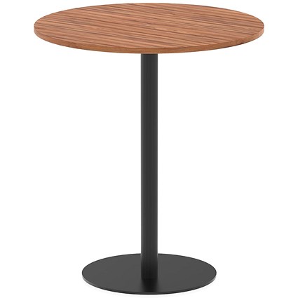 Italia Poseur Round Table, 1000mm Wide, 1145mm High, Walnut