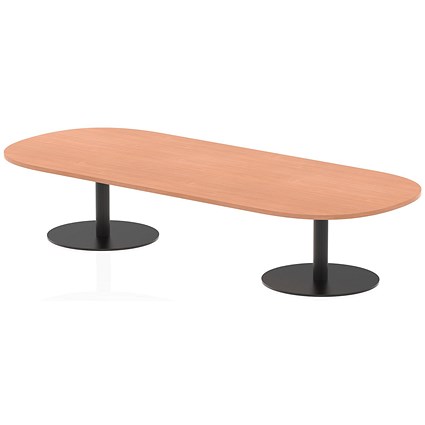 Italia Boardroom Coffee Table, 2400x1000x475mm, Beech