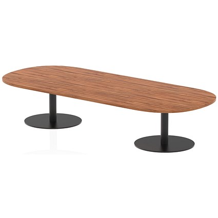 Italia Boardroom Coffee Table, 2400x1000x475mm, Walnut
