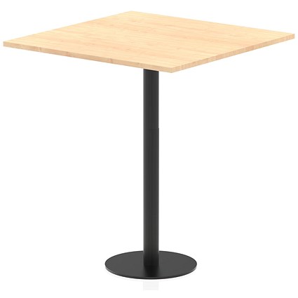 Italia Poseur Square Table, 1000mm Wide, 1145mm High, Maple