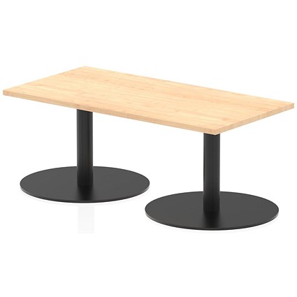 Italia Rectangular Coffee Table, 1200x600x475mm, Maple